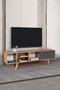 Hanah Home Ela 3631 Soporte para TV Nogal y Antracita